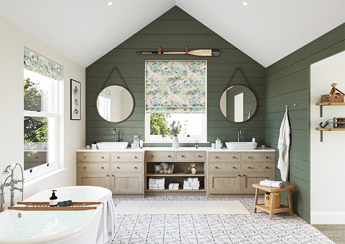 Osaka, Mint - Twist&Fit Roman Blind - Image 8